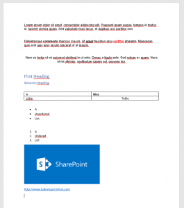 Create a word document with OpenXml and C# – Flow With Ludo